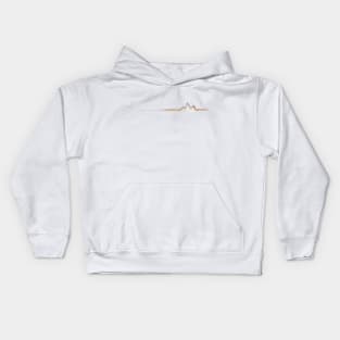 Minimalist mountains Kids Hoodie